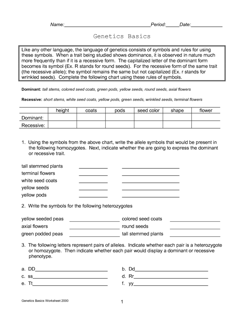 19 The Genetic Code Worksheet Answers Worksheeto