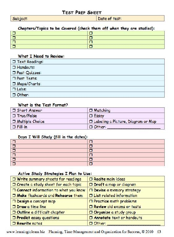 2022 Planning Time Management Organization Good Sensory Study 