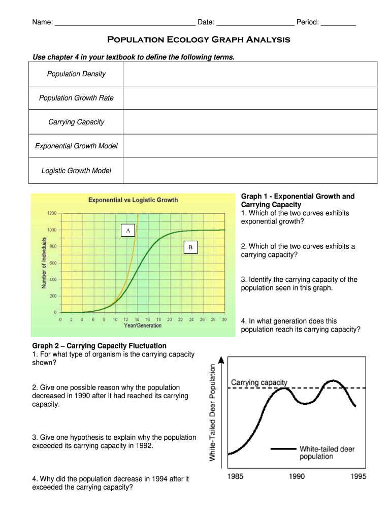 30 Population Ecology Graphs Worksheet Answers Support Worksheet