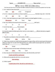 34 Bill Nye Genes Worksheet Support Worksheet