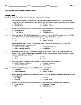 36 Patterns Of Heredity And Human Genetics Worksheet Answers Support 