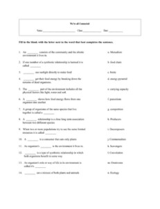 4 Intro To Ecology Worksheet Set With Keys By Maura Derrick Neill