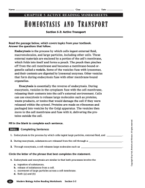 42 Homeostasis And Cell Transport Worksheet Answers Worksheet Master