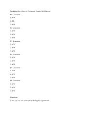 A Force Of Evolution docx Worksheet For A Force Of Evolution Genetic 