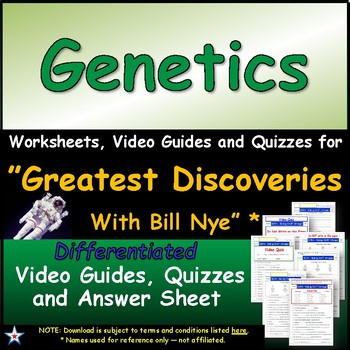 A Greatest Discoveries Bill Nye quot Genetics quot Worksheet Ans Two Quiz 