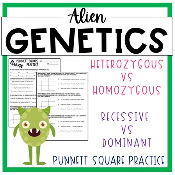Alien Genetics Punnett Squares By Teach Middle TpT