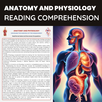Anatomy And Physiology Reading Comprehension Biology Worksheets