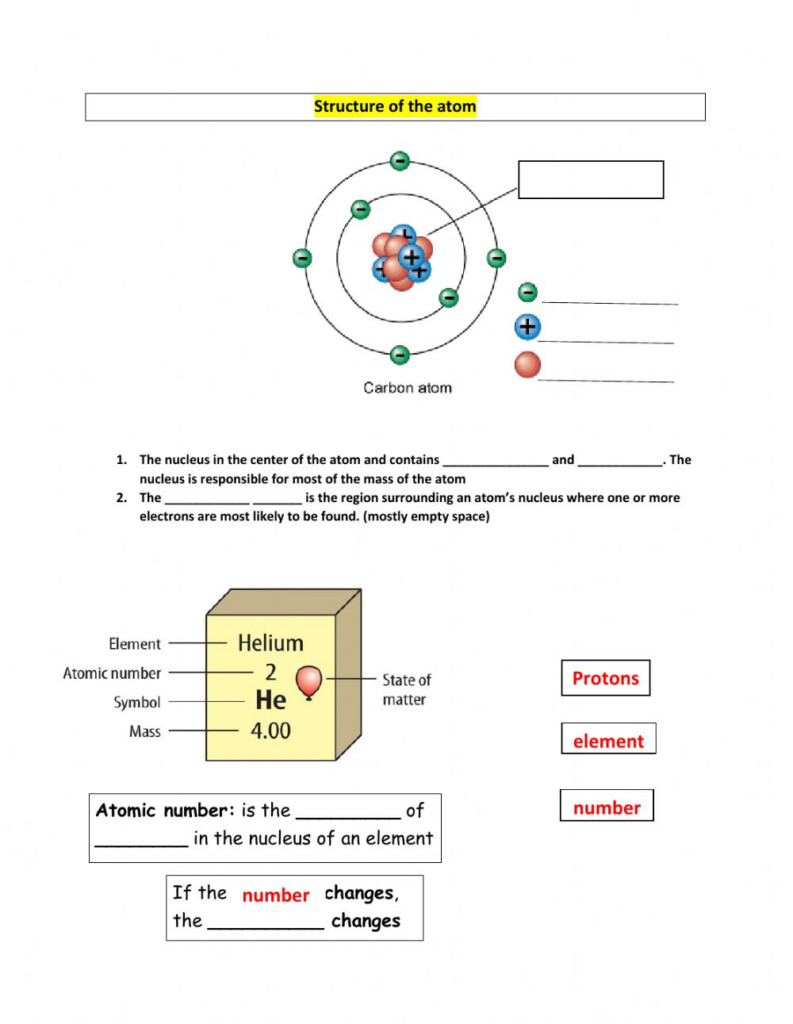 Anatomy Of An Atom Worksheet Anatomy Worksheets