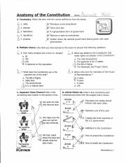 Anatomy Of The Constitution Answer Key 1 pdf Course Hero