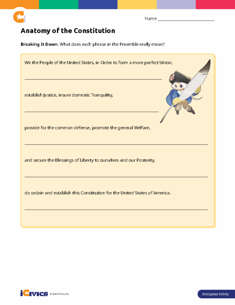 Anatomy Of The Constitution Student Docs 2023 ICivics Inc 