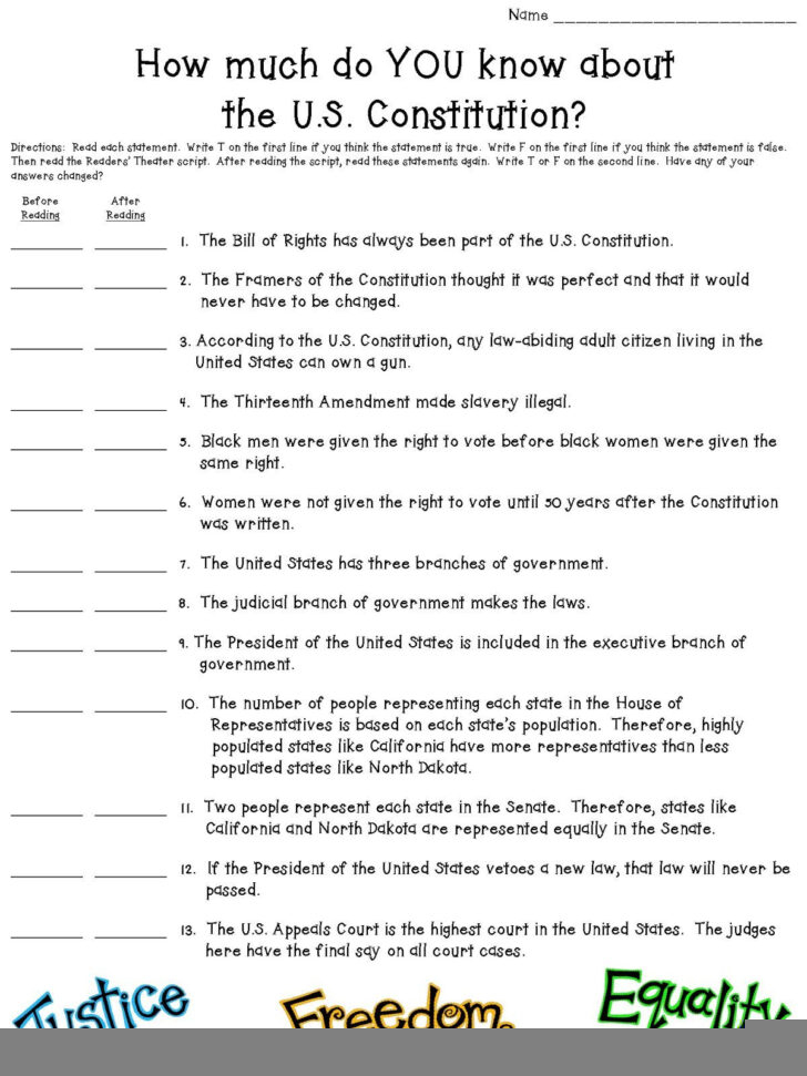 Anatomy Of The Constitution Worksheet P 1 Answers Anatomy Worksheets