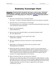Anatomy Scavenger Hunt Discover Schoology Features And Course Course 