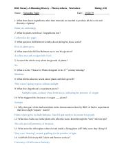 BBC Botany A Blooming HIstory Worksheet Photosynthesis 2 3 docx BBC 