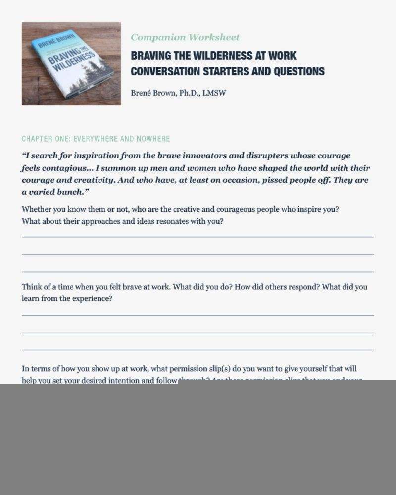 Bren Brown Anatomy Of Trust Worksheet Anatomy Worksheets