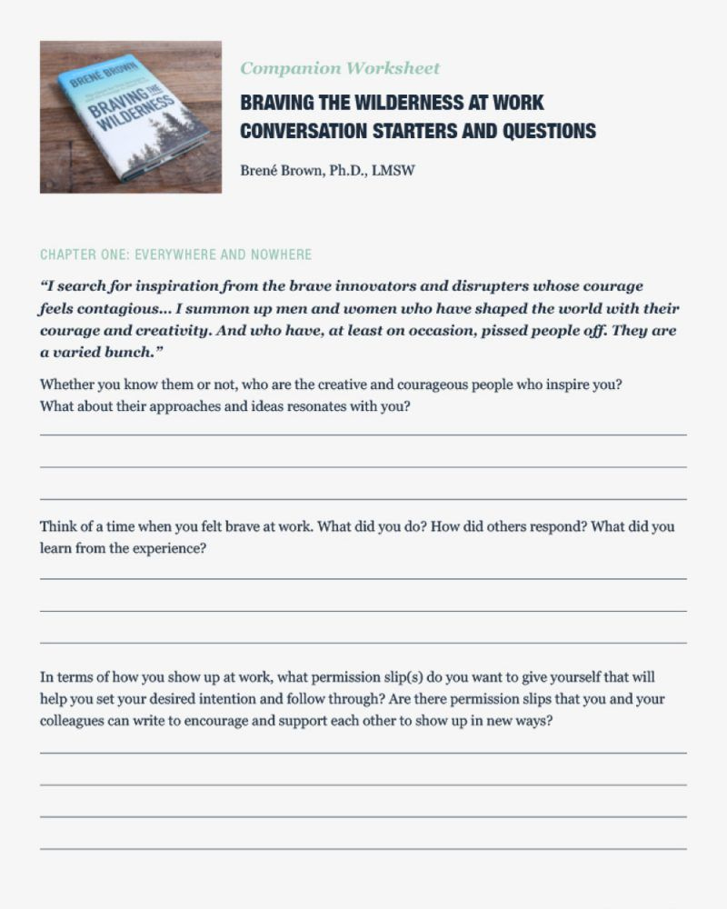 Bren Brown Anatomy Of Trust Worksheet Anatomy Worksheets