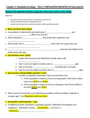 Chapter 4 Population Ecology Part 3 POPULATION GROWTH docx Chapter 