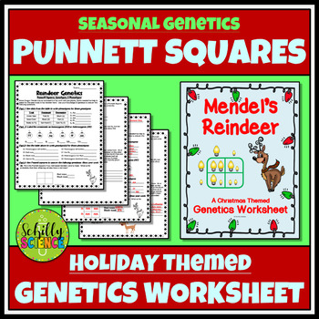 Christmas Punnett Square Worksheet Reindeer Genetics By Schilly Science