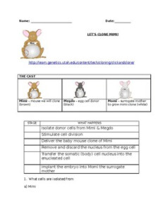 Click And Clone MiMi The Mouse By Here To Help Science Teachers
