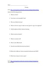 Cloning Reinforcement docx Name Cloning Go To Http learn genetics 