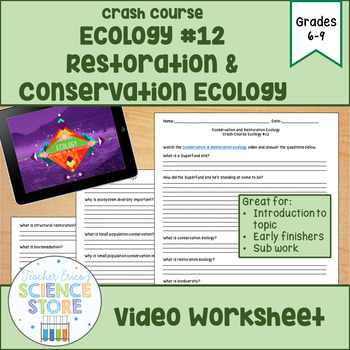Crash Course Ecology 12 Restoration Conservation Ecology Video 