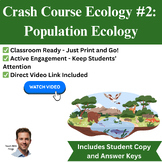 Crash Course ECOLOGY 2 Population Ecology Worksheet Community 