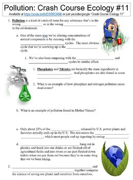 Crash Course Ecology Worksheets Complete Series Set Full Bundle Collection