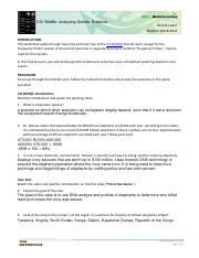 CSI Wildlife Click LearnStudent Worksheet Analyzing Genetic Evidence 