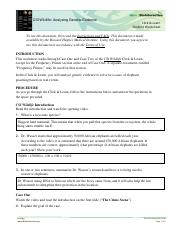 CSI Wildlife Worksheet 1 BIO CLASS pdf CSI Wildlife Analyzing 