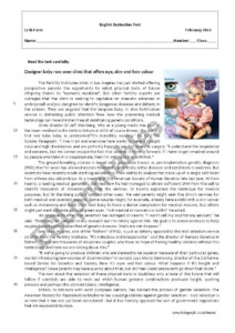 Designer Babies ESL Worksheet By Isasilva