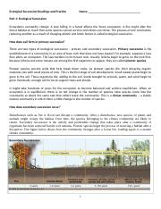 Ecological Succession Worksheet DJA Lab 4 1 doc Ecological 