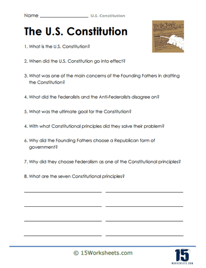 Free Articles Of The Constitution Worksheet Download Free Articles Of 