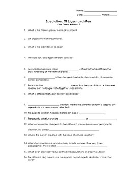 Genetic Drift Worksheets