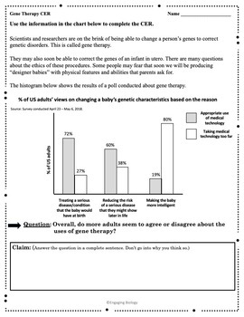 Genetic Ethics CERs By Engaging Biology TPT