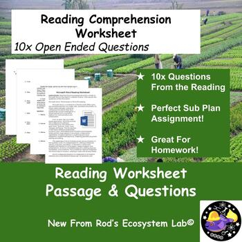 Genetically Modified Organisms GMOs Reading Worksheet W Answer Key 