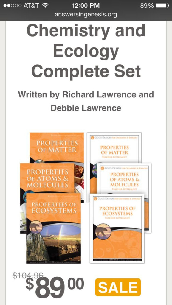 God s Design For Chemistry And Ecology Complete Set See More At Http 