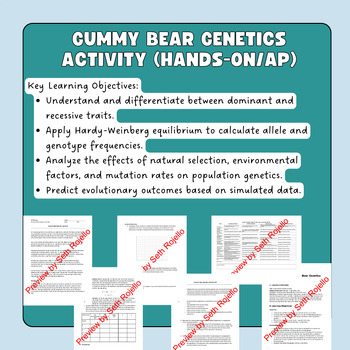 Gummy Bear Genetics Activity Hands On AP By Seth Rojello TPT