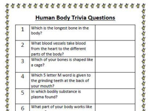 Human Body Trivia Questions Quiz 30 Questions With Answers