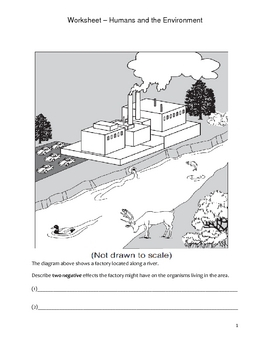 Human Impact On Ecosystems Worksheets