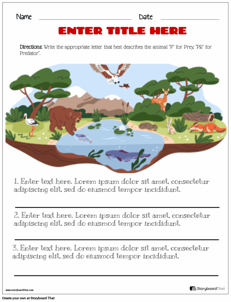 Levels Of Ecological Organization Worksheets Free Printable 