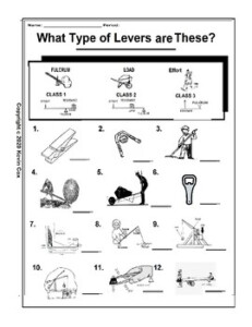 Levers Worksheet What Type Of Lever Is It Simple Machines TpT