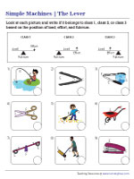 Levers Worksheets