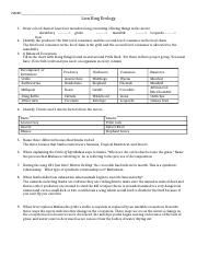 Lion King Ecology Worksheet