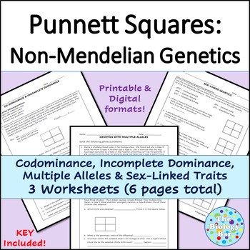 Non Mendelian Genetics Worksheets By The Biology Bar TPT