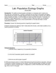 Population Ecology Graph Worksheet Wordworksheet