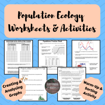 Population Ecology Worksheets By Repping Bio Teachers Pay Teachers