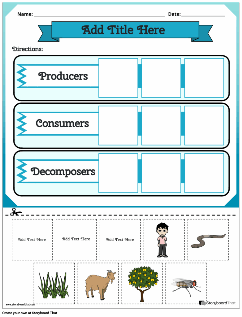 Producers And Consumers Worksheets Ecology Activities Worksheets 