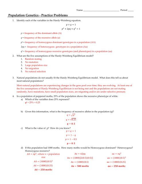 Simple Genetics Practice Problems Online Exercise For Live 
