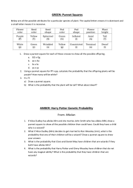 Simpsons Genetic Probability Worksheet Answers