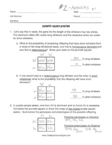 SOLUTION Science Genetics Punnett Square Practice Studypool