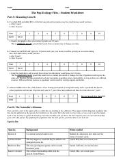 The Pop Ecology Files student Worksheet docx Name Date The Pop 